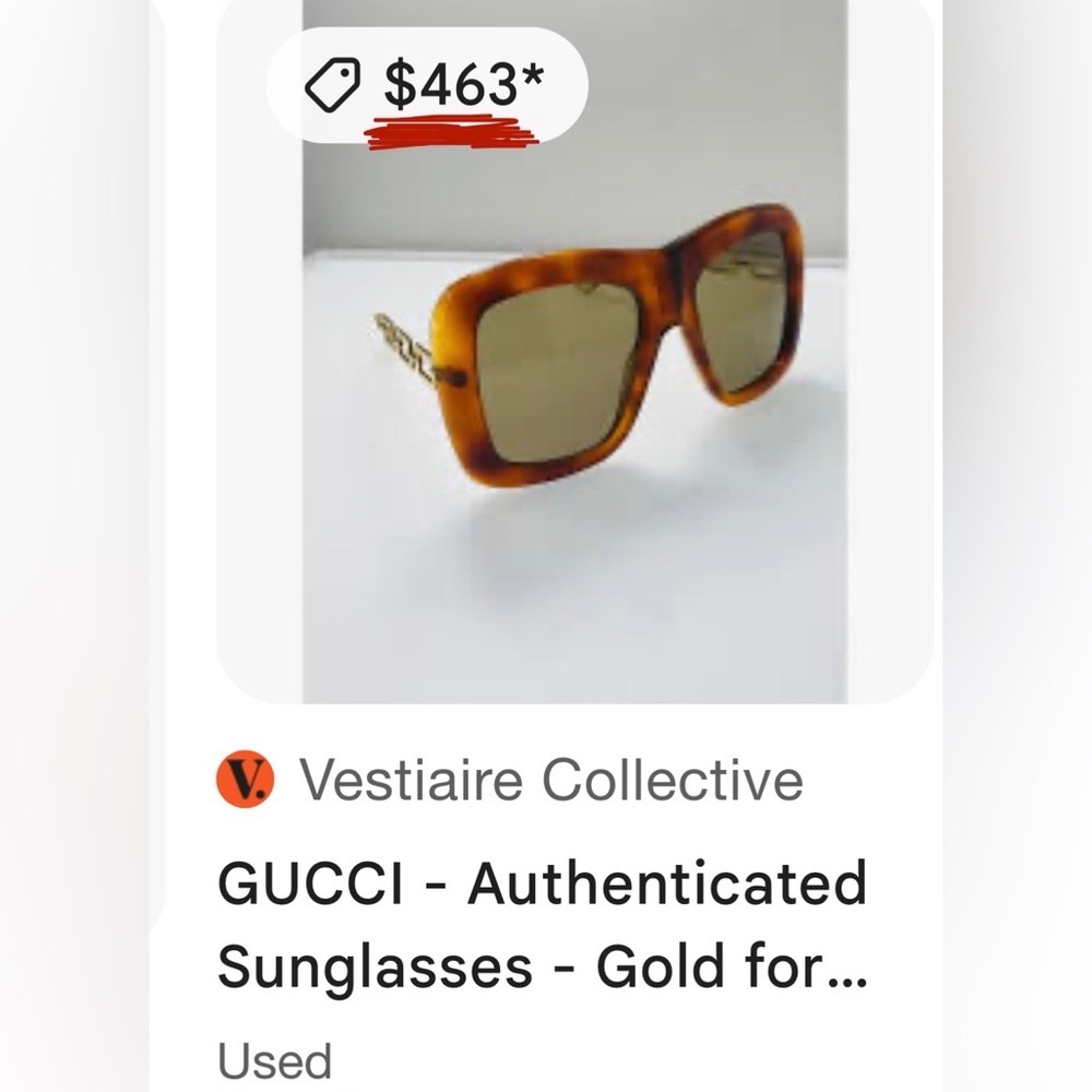 Gucci Authentic Unisex Square Frame Sunglasses Brown w/ Original Case UV400 NWT. - Picture 3 of 11
